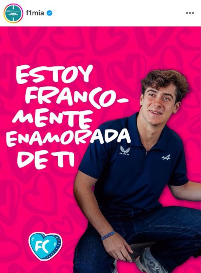 Imagen El guiño del GP de Miami a Colapinto