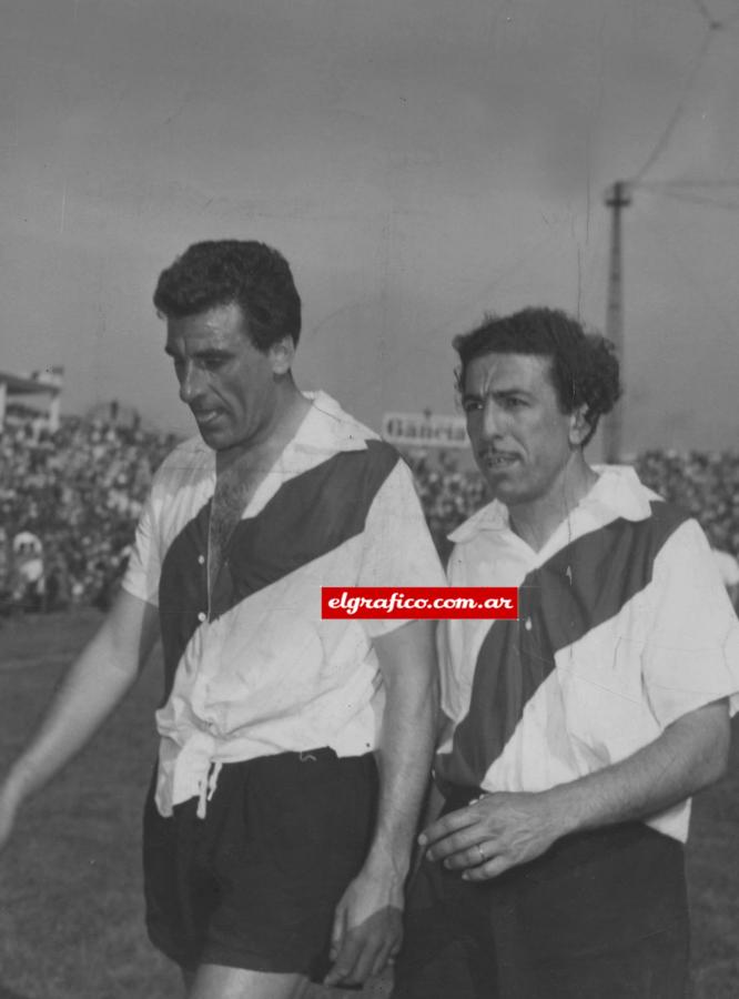 Imagen Rossi con Labruna el 30-10-1955