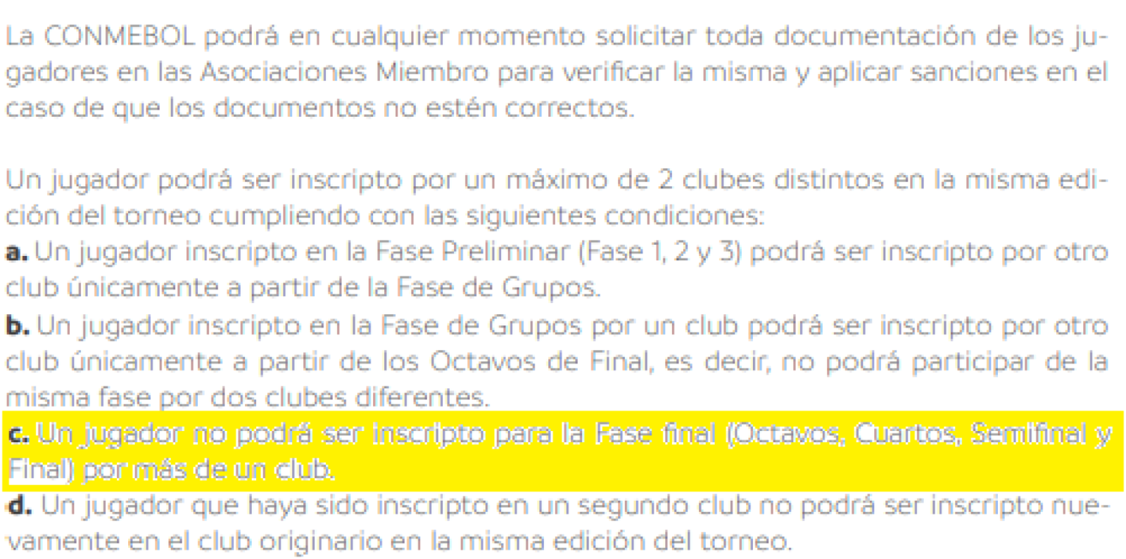 Imagen El reglamento de la Conmebol Libertadores es claro: si juega para Colón no podrá hacerlo para River más adelante.