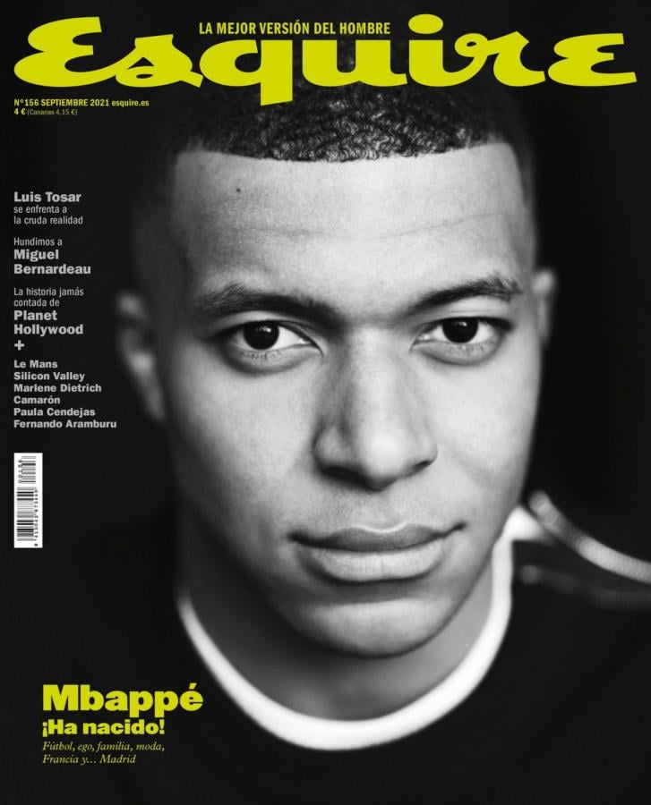 Imagen La tapa de Esquire, Mbappé y sus deseos.