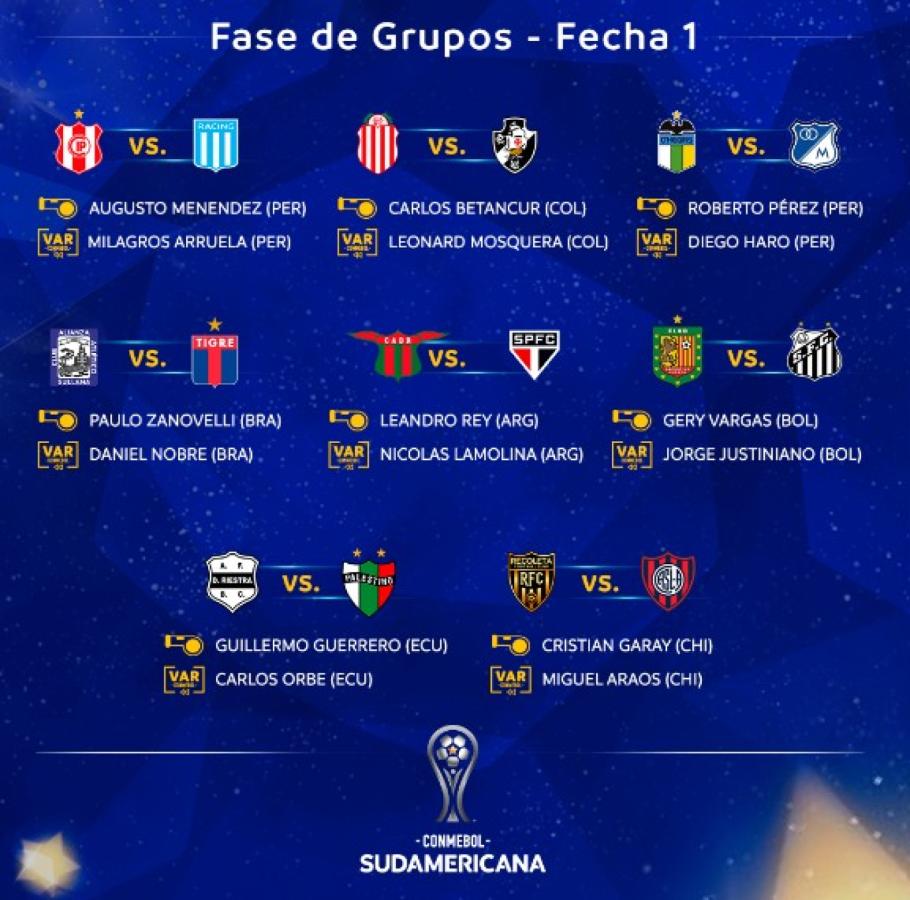 Imagen Árbitros Conmebol Sudamericana