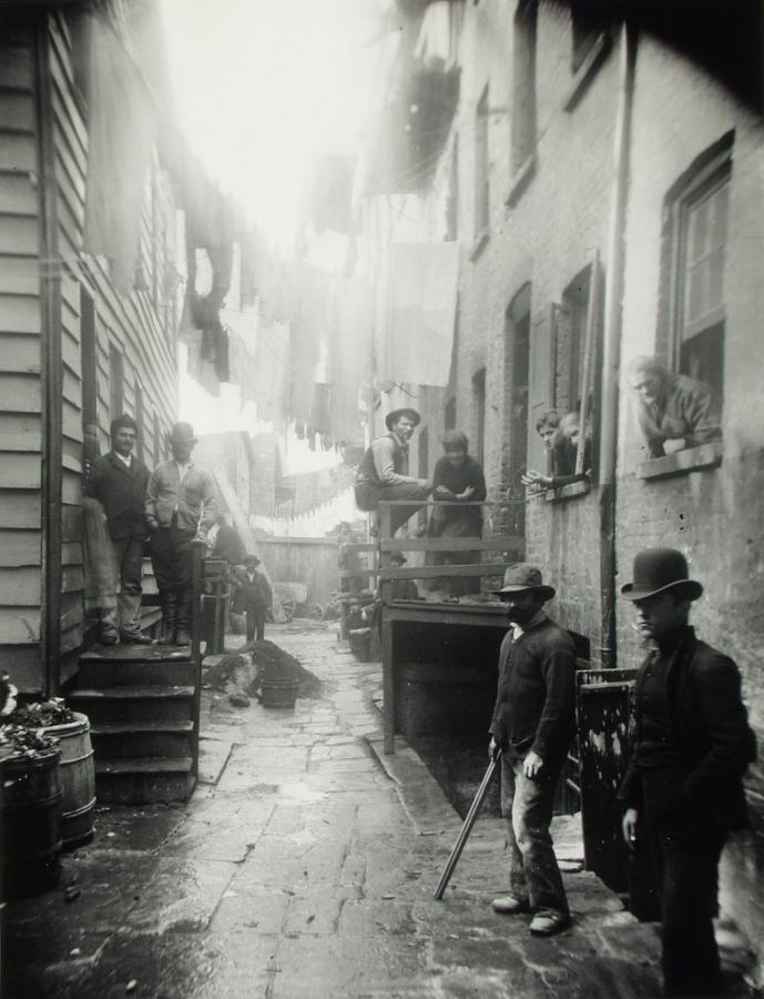 Imagen Vieja fotografía de New York de mediados del siglo XIX, cuando las pandillas de gangster eran "la ley".