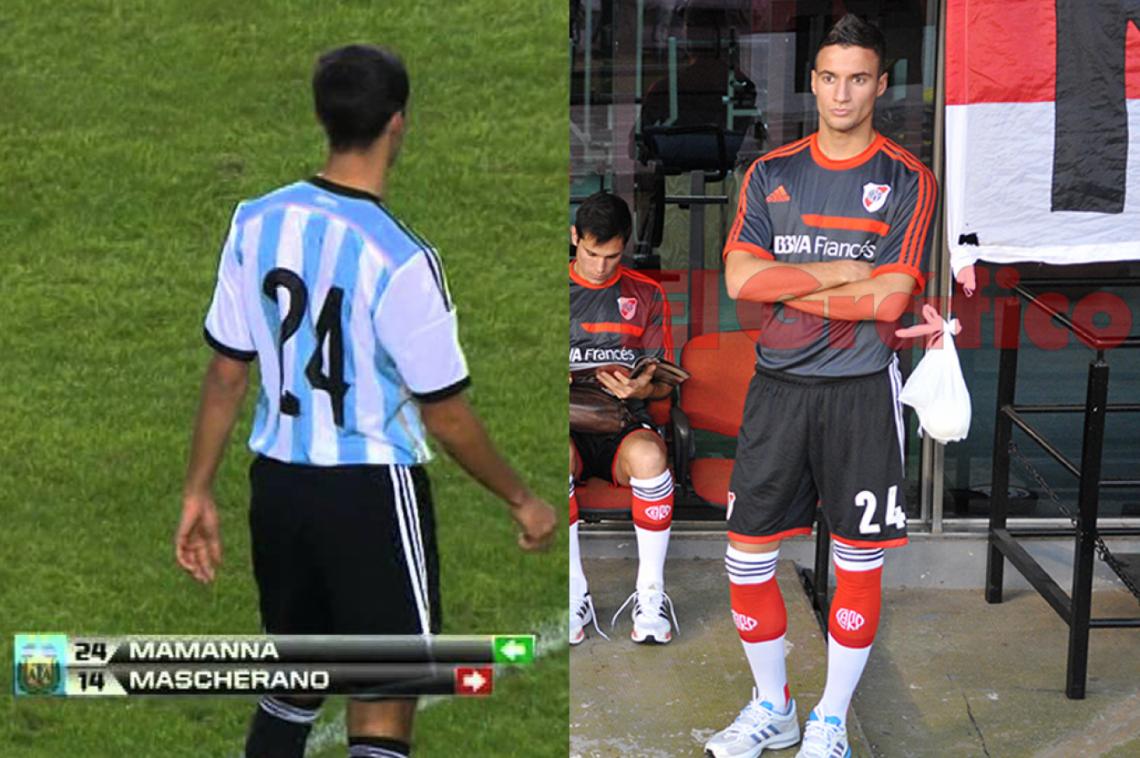Mammana entra por Mascherano. Compartieron debut anticipado, en el mismo estadio y perteneciendo al mismo club.