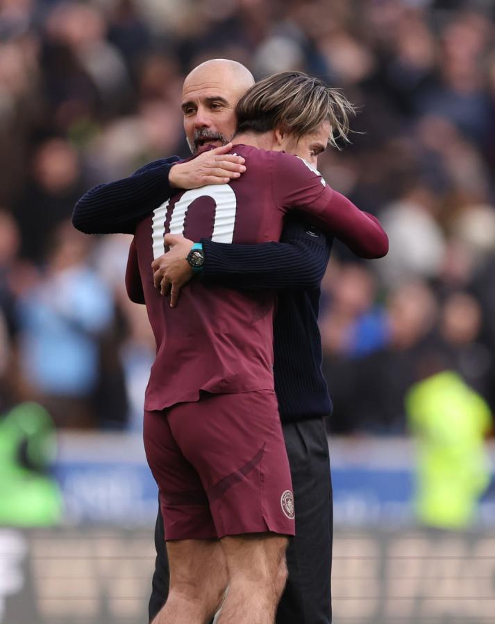 Imagen Grealish y Guardiola en octubre del año pasado. La relación entre ambos era otra.