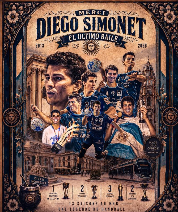 Imagen Se retiró Diego Simonet, leyenda del handball argentino