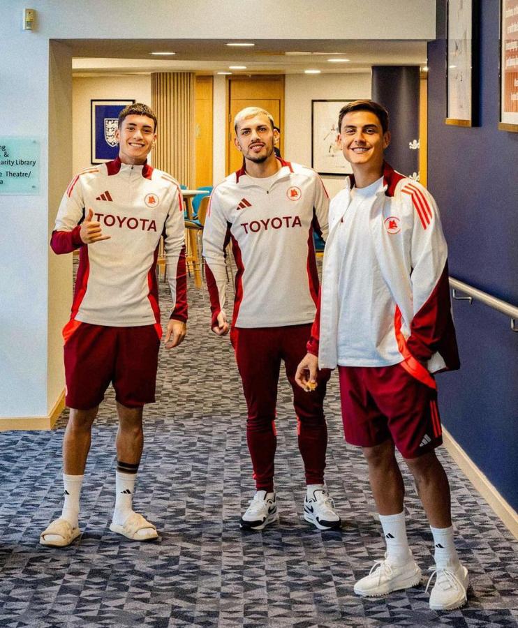 Imagen Soulé, Paredes y Dybala, tridente argentino de Roma.