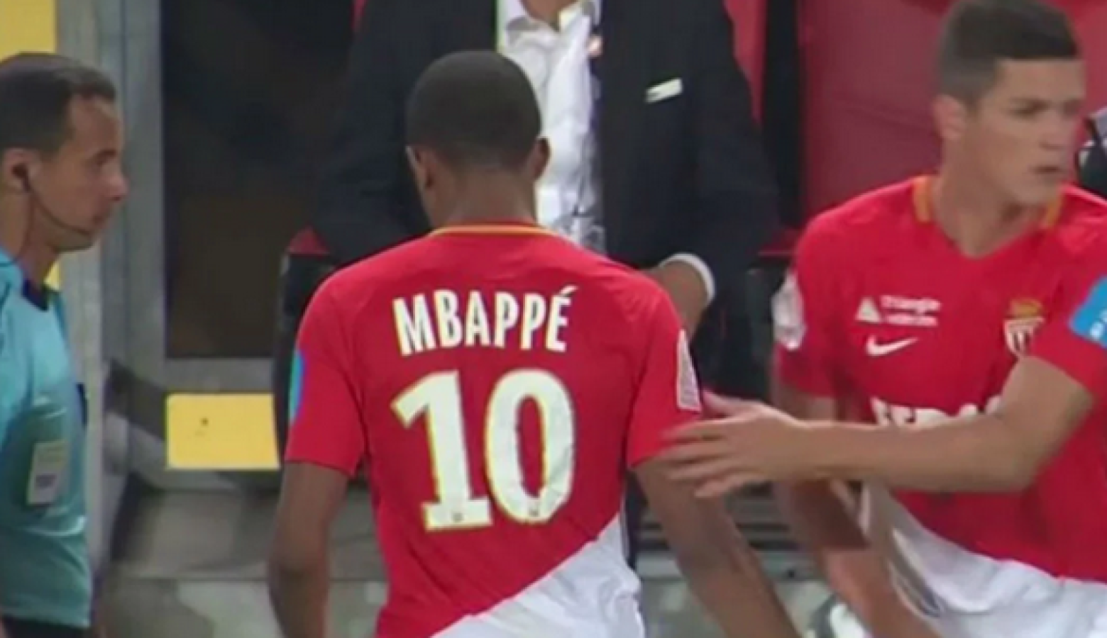 Imagen Mbappé, con la 10 de Mónaco en su última temporada.