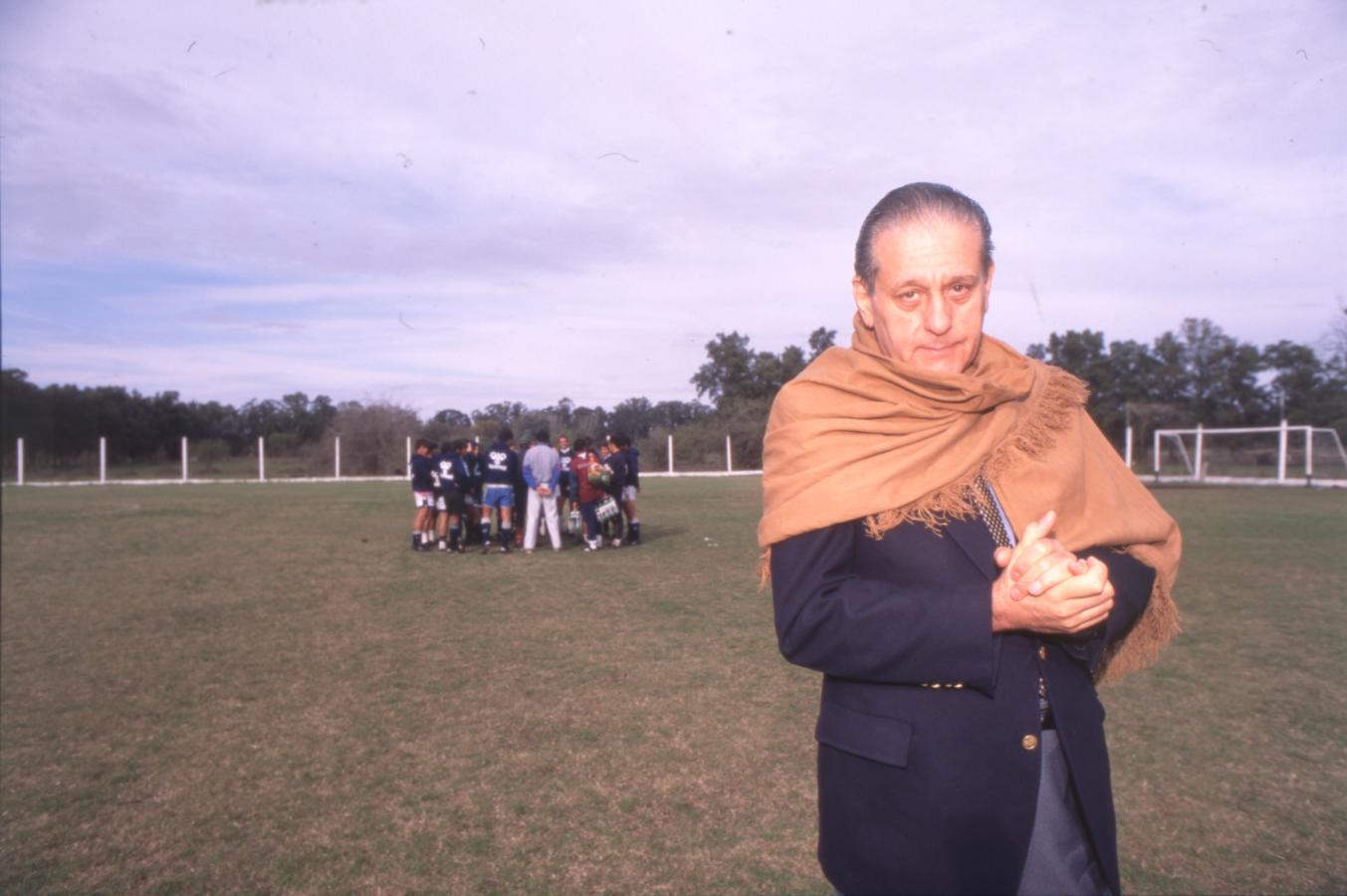 Imagen René Favaloro en el entrenamiento de Gimnasia, año 1995. Foto: Archivo El Gráfico