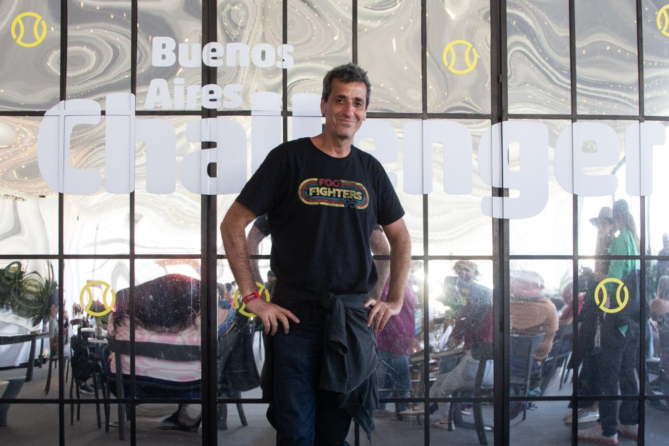 Imagen El periodista Gustavo Gravia, en el VIP del torneo.