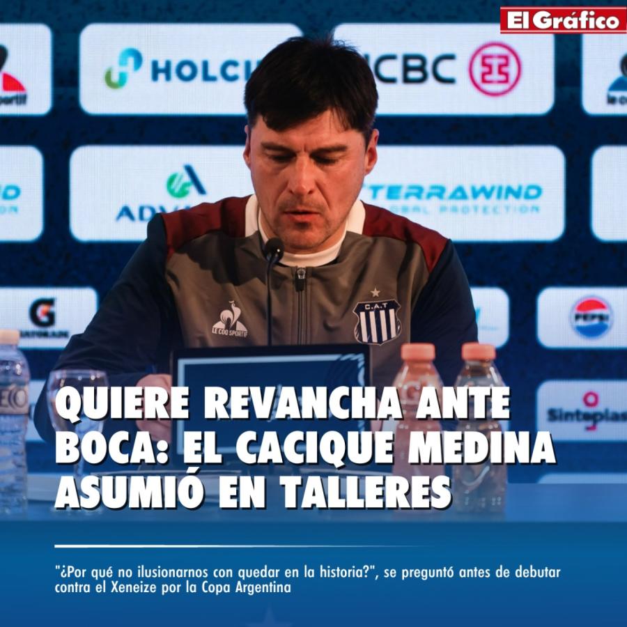 Imagen El Cacique Medina tendrá su estreno ante Boca este sábado.