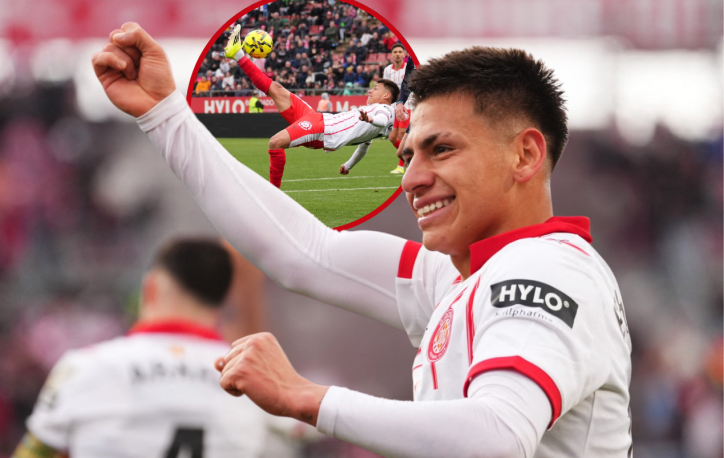 Primer gol y asistencia de chilena del Diablito Echeverri en Girona ...