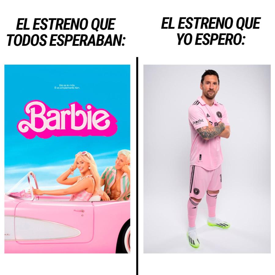 Imagen Los memes que vinculan a Barbie con Messi, una constante en las redes.