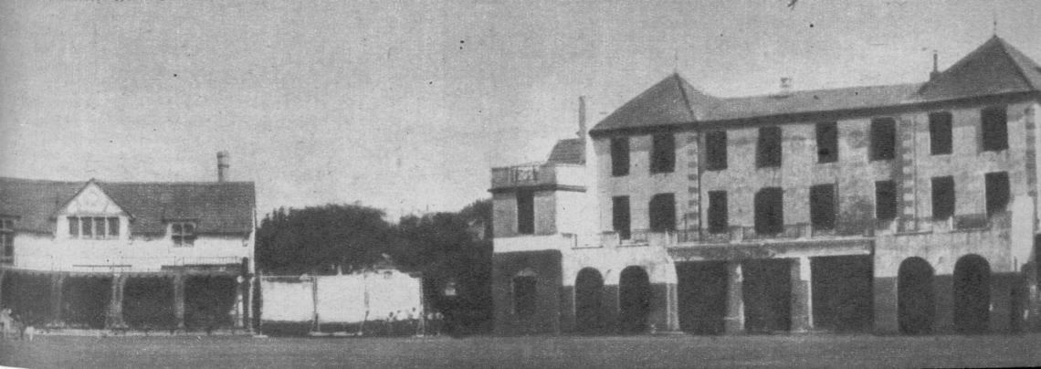 Imagen De aquella casilla que fuera estación ferrocarrilera el Belgrano ha llegado a poseer esta edificación e importantes instalaciones deportivas para rugby, tenis, hockey, bochas inglesas, cricket, natación, etc., sobre sus propios terreros.
