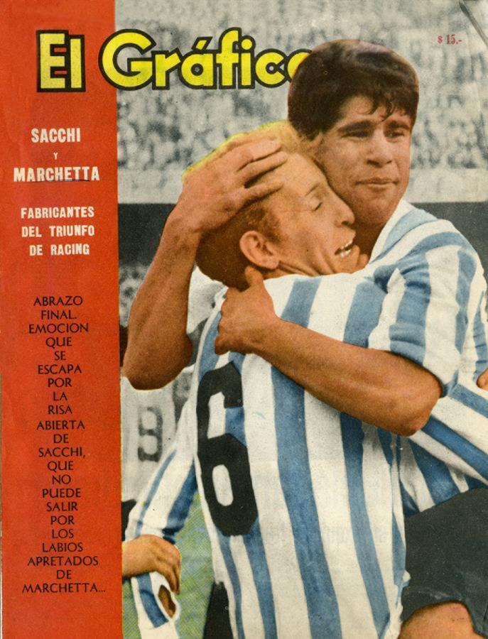 Imagen Su primera y única tapa de El Gráfico, el 24 de julio de 1963, tras una victoria por 2-0 ante Boca.