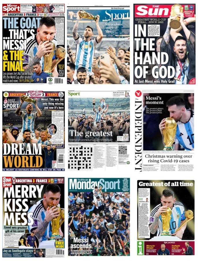 Imagen Los principales medios del mundo reflejaron el título de la Selección.