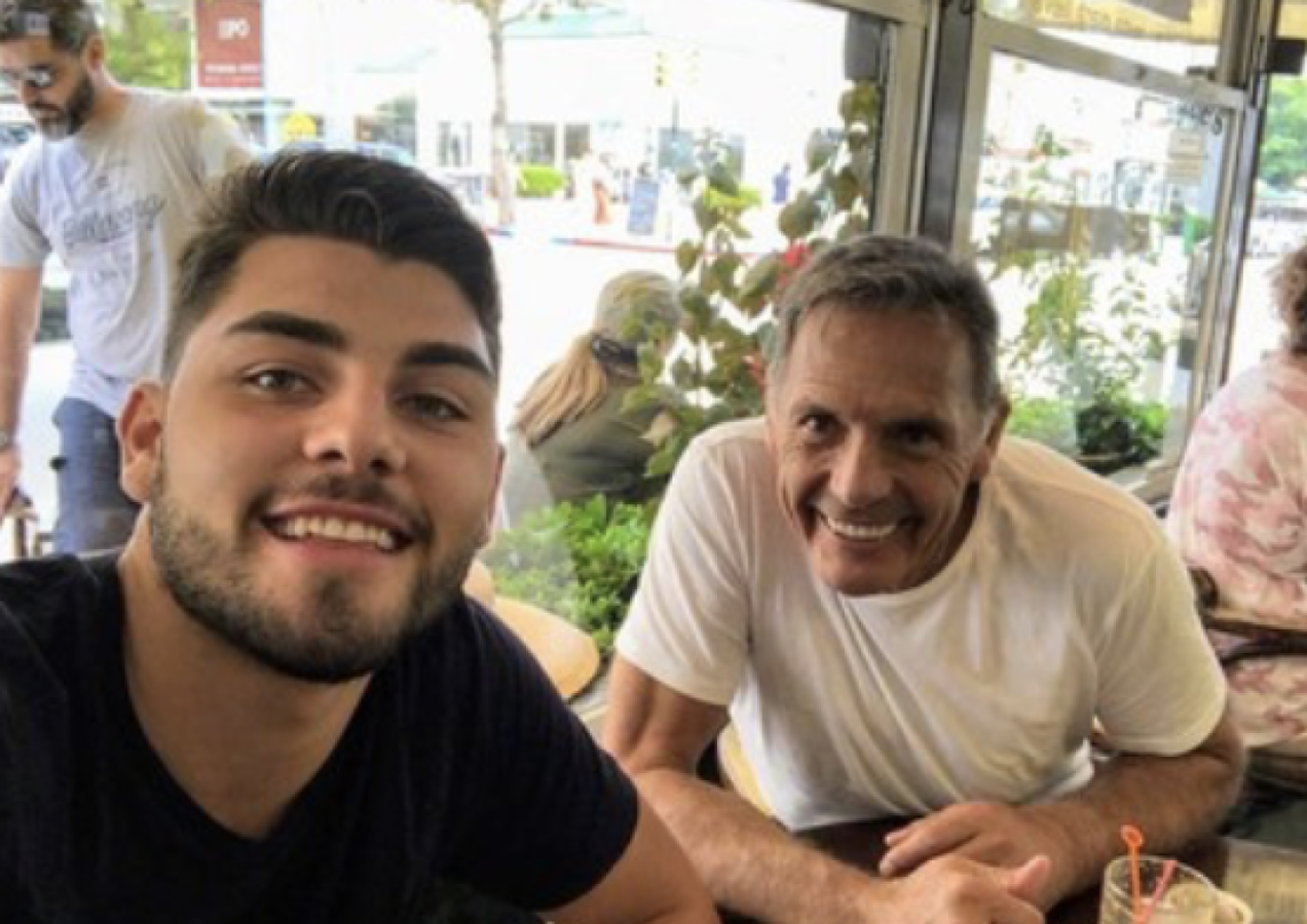 Imagen Miguel Russo junto a su hijo, Ignacio