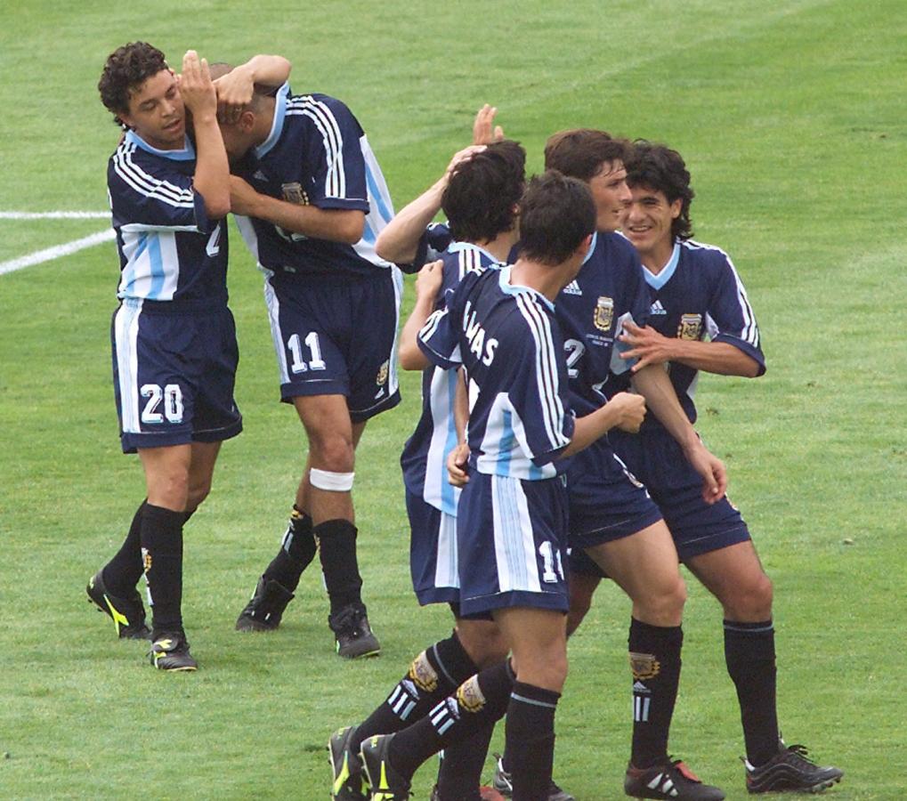 Imagen Triunfo 1-0 de Argentina en Francia 1998 (DERRICK CEYRAC / AFP)