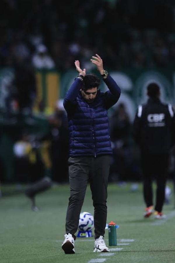 Imagen Abel Ferreira respondió a los insultos con aplausos irónicos.