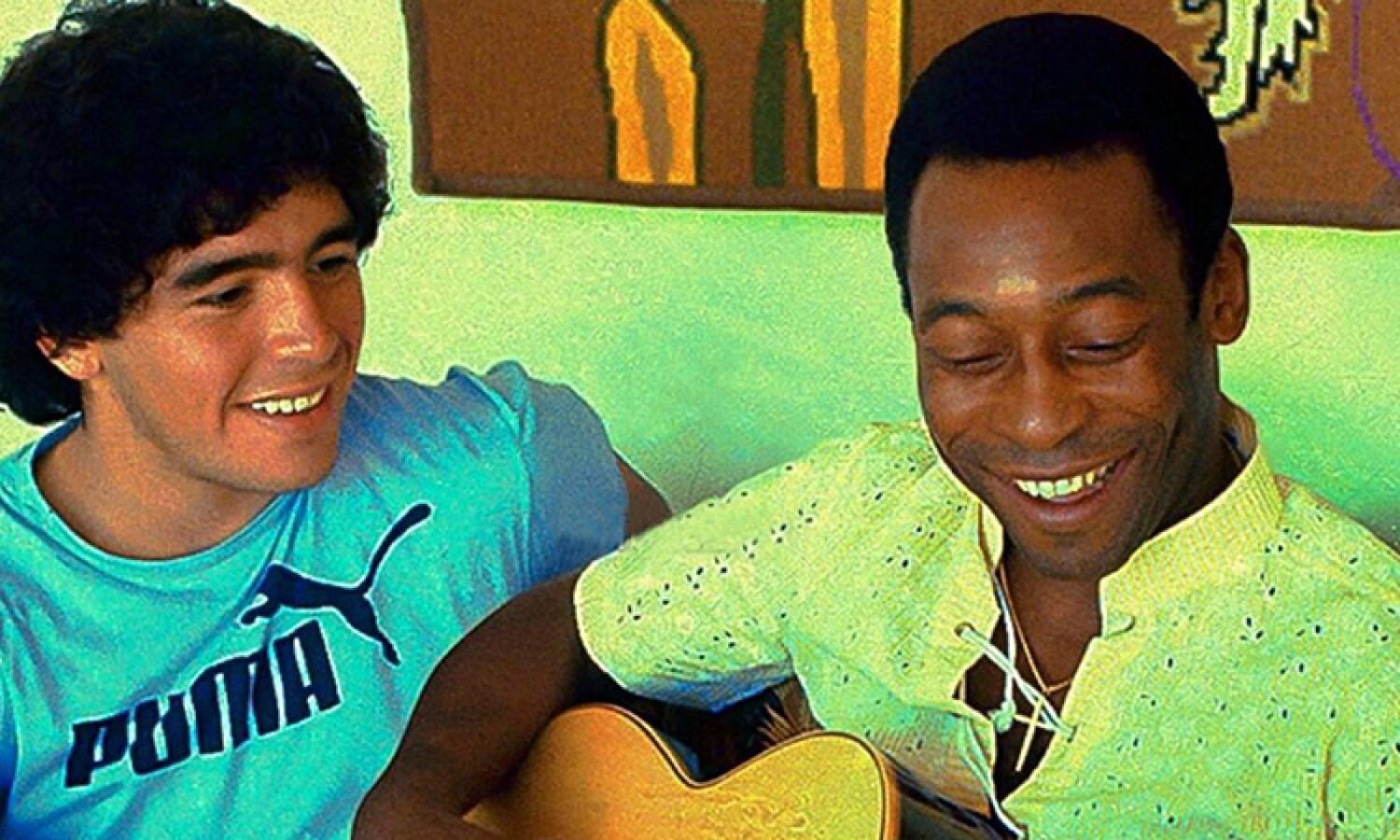 Imagen Maradona y Pelé: una relación que tuvo muchas idas y vueltas y que gozó de encuentros inolvidables.