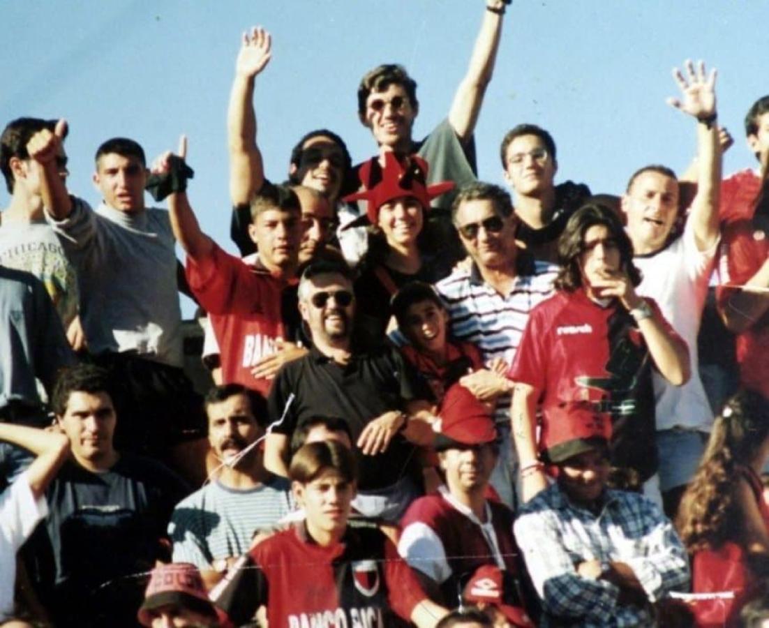 Battaglia en la tribuna de Colón en 1996
