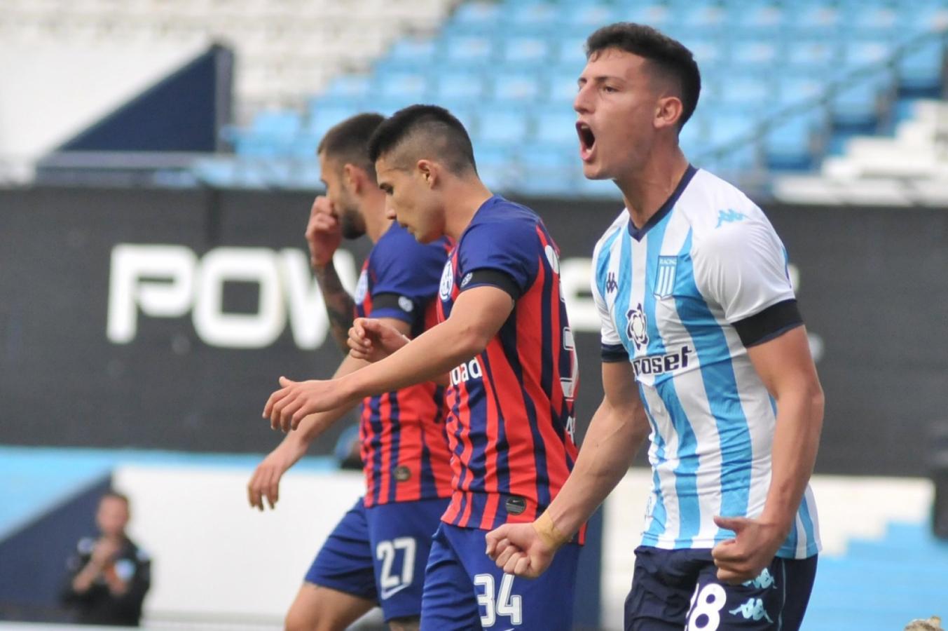 Imagen Tomás Chancalay, el héroe de la clasificación racinguista. Dos goles necesarios para avanzar a cuartos. Foto: @RacingClub