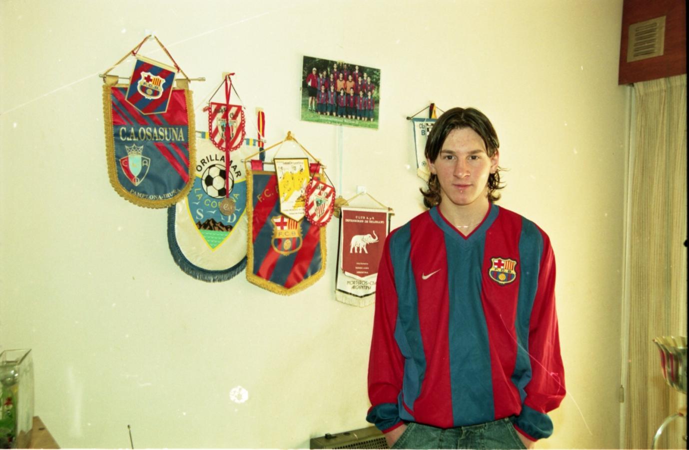 Imagen Messi antes de su debut en primera
