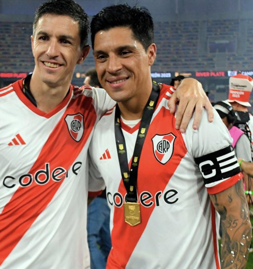 Imagen Nacho Fernández y Enzo Pérez se van de River. Dos héroes de Madrid dicen adiós.