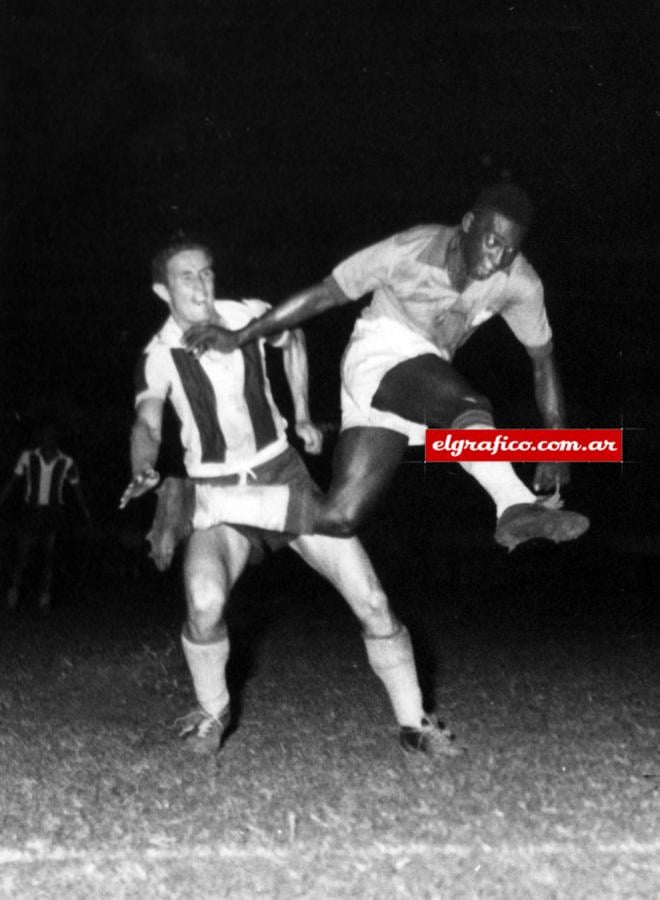 Imagen Sudamericano 1959, cuarto gol brasileño frente a Paraguay.