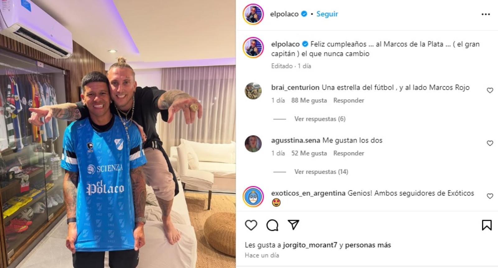 Imagen Marcos Rojo, con la camiseta de Temperley.