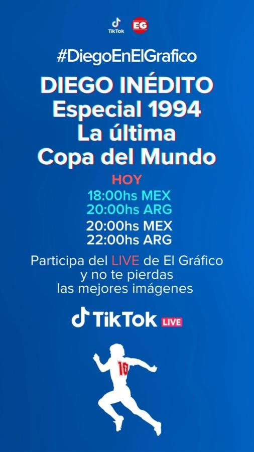 Revivimos el último Mundial de Maradona en el TikTok LIVE de El Gráfico