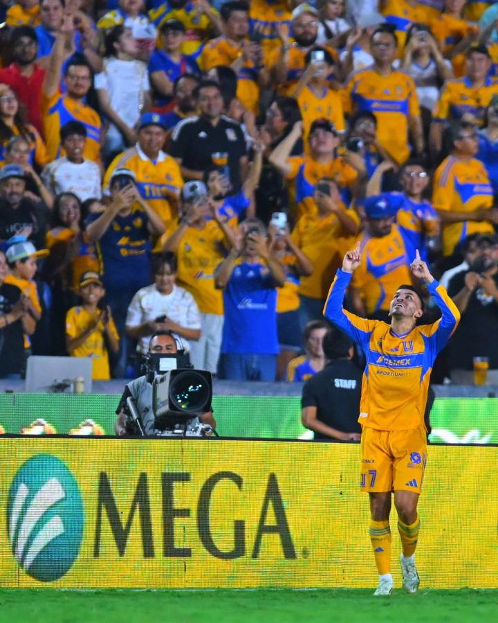 Imagen Quinto gol de Ángel Correa en seis partidos con Tigres.
