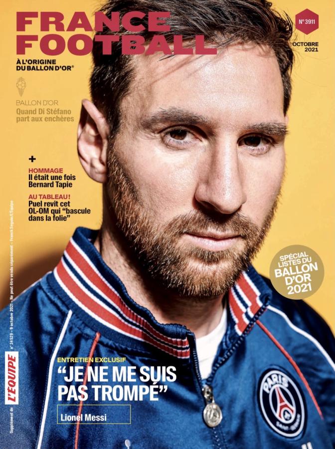 Imagen "No me equivoqué" dice la tapa de la próxima edición de la prestigiosa France Football.
