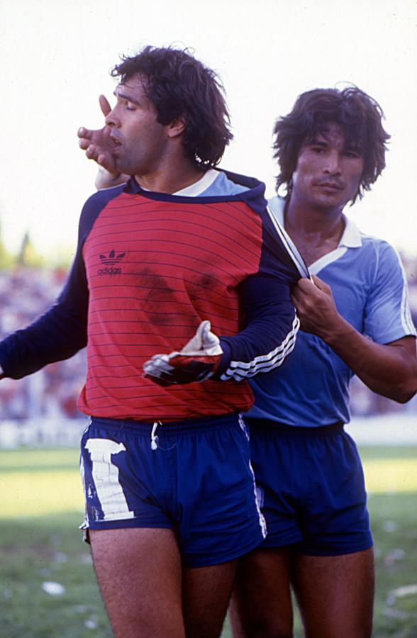 Imagen La expulsión de Casse frente a Boca en el Nacional de 1985.