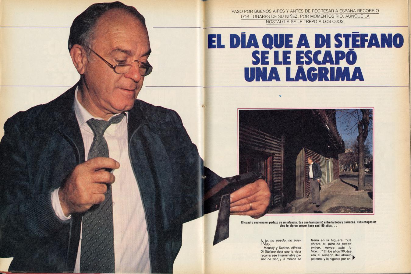 Imagen Alfredo Di Stefano recordando su infancia, en 1980