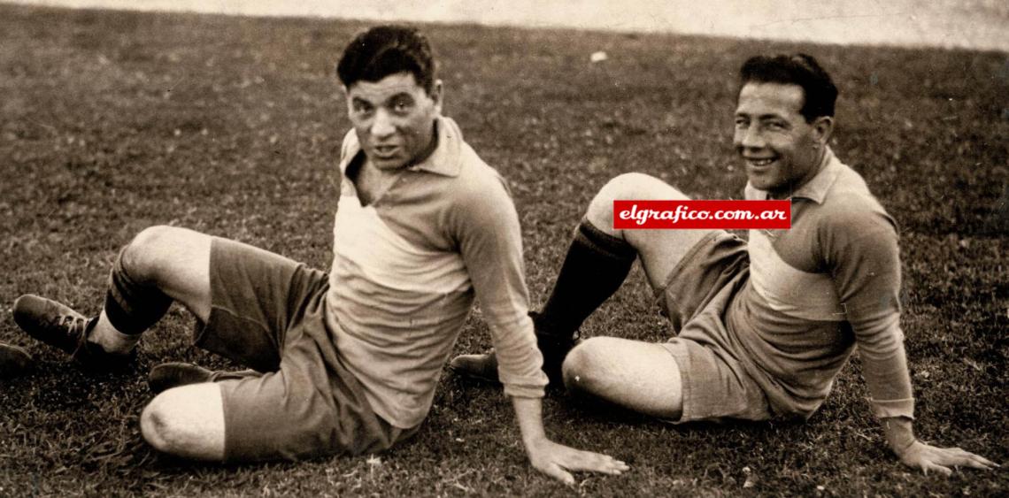 Imagen Ramón Mutis y Ángel Segundo Médici. Dos baluartes defensores del Boca Juniors. 