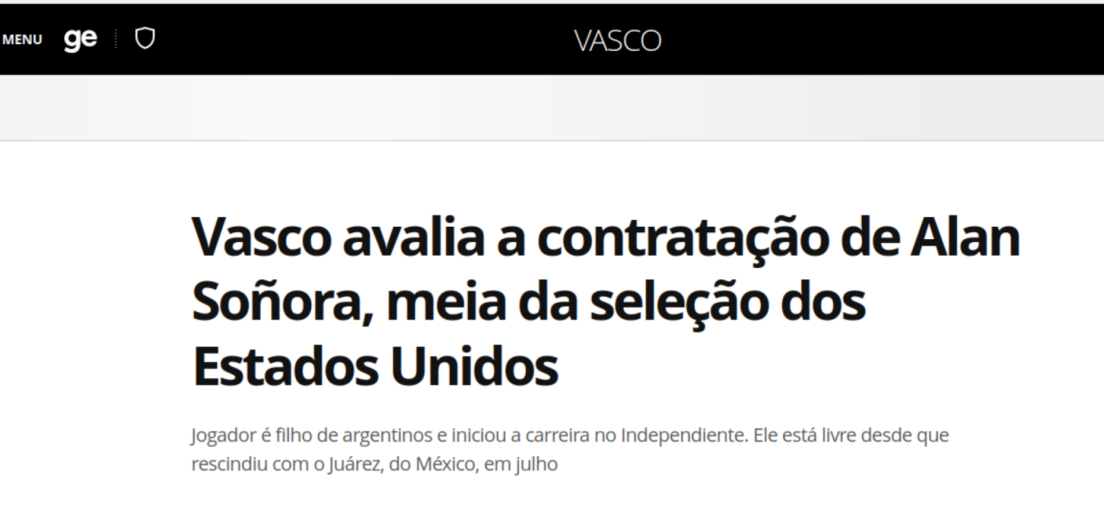 Imagen Alan Soñora cerca de Vasco Da Gama.