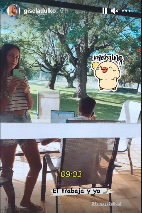 Imagen Gisela Dulko y un guiño en sus redes. Gago debuta como entrenador.