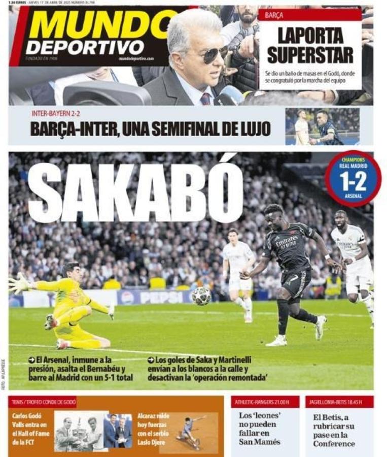 Imagen Mundo Deportivo y su tapa de este jueves.
