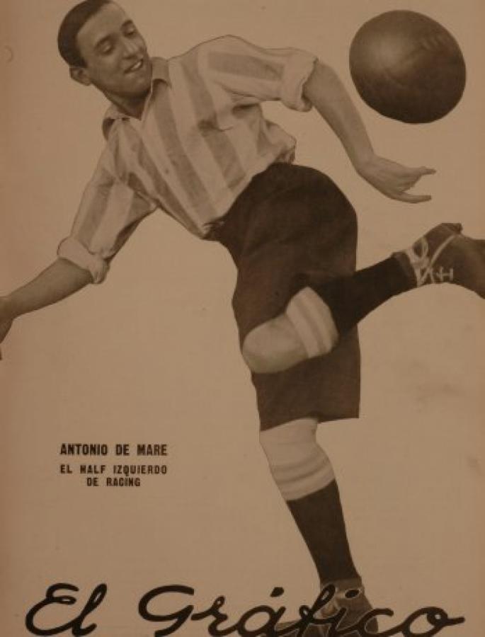 ANTONIO DE MARE EN LA TAPA DE EL GRÁFICO N° 571 EN 1930