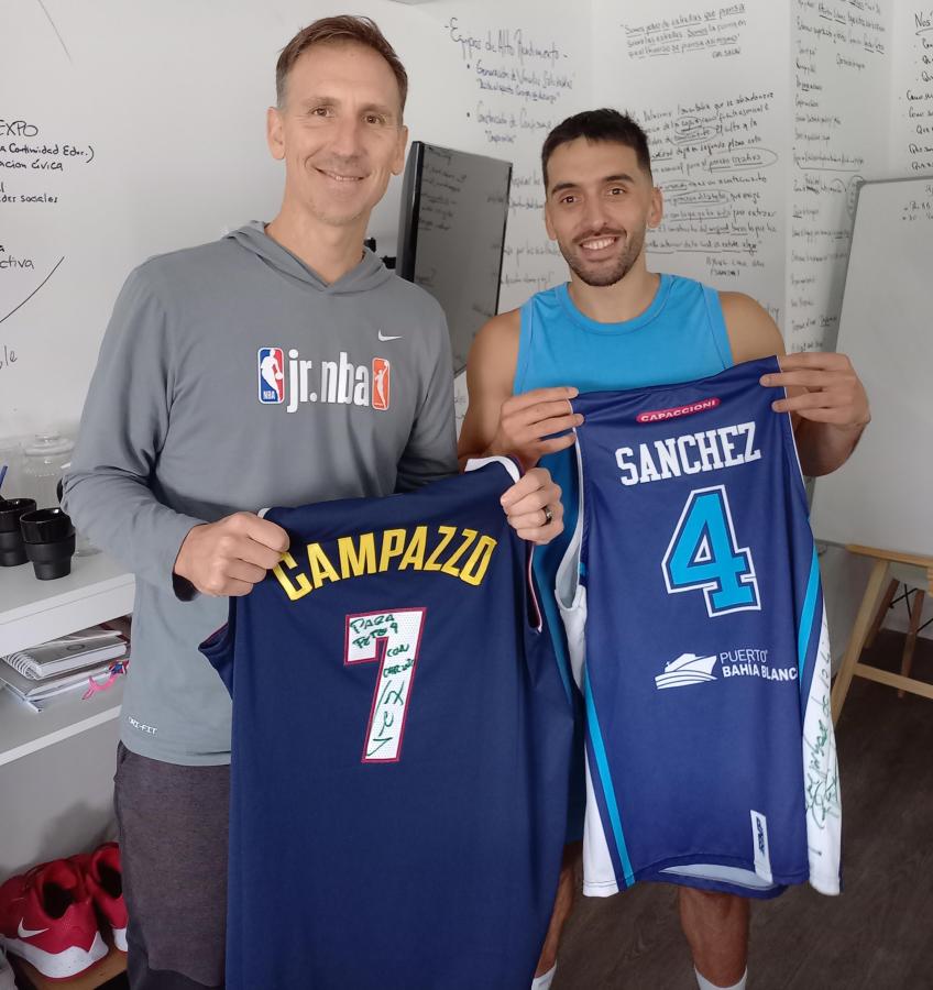 Imagen Sánchez y Facundo Campazzo