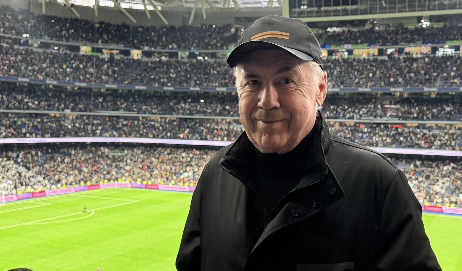 Imagen Ancelotti también observó el 2-0 con Levante por la liga de España.