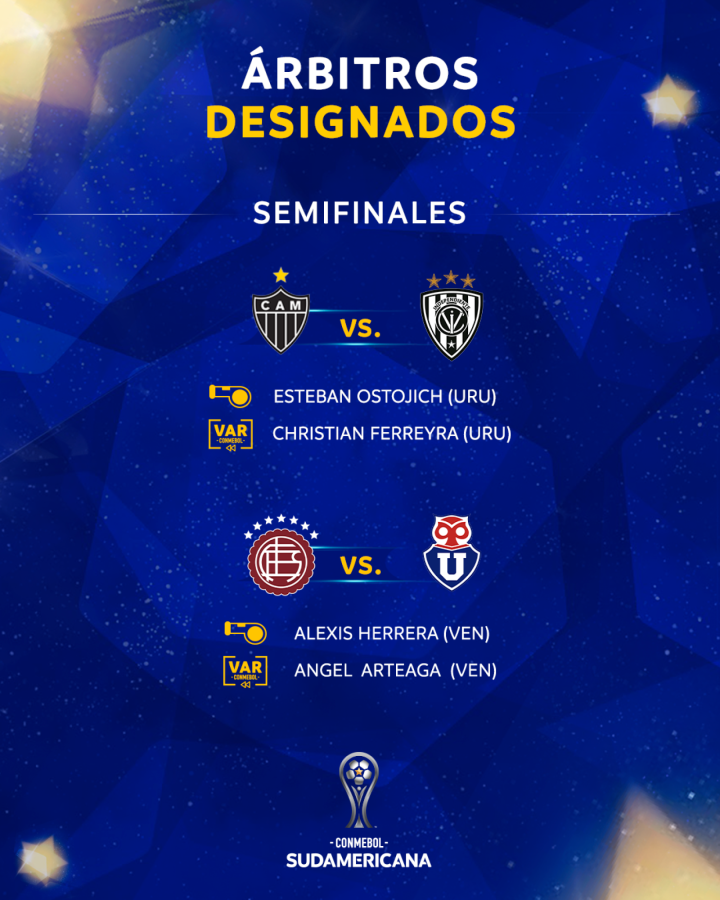 Imagen Los árbitros para los duelos de vuelta de la Sudamericana