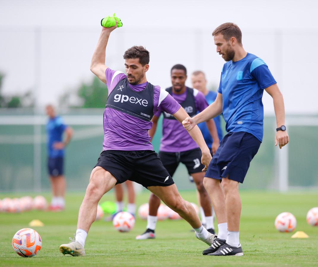 Imagen Fabián Noguera ya tuvo su primer entrenamiento con sus nuevos compañeros. Foto:Prensa Abha