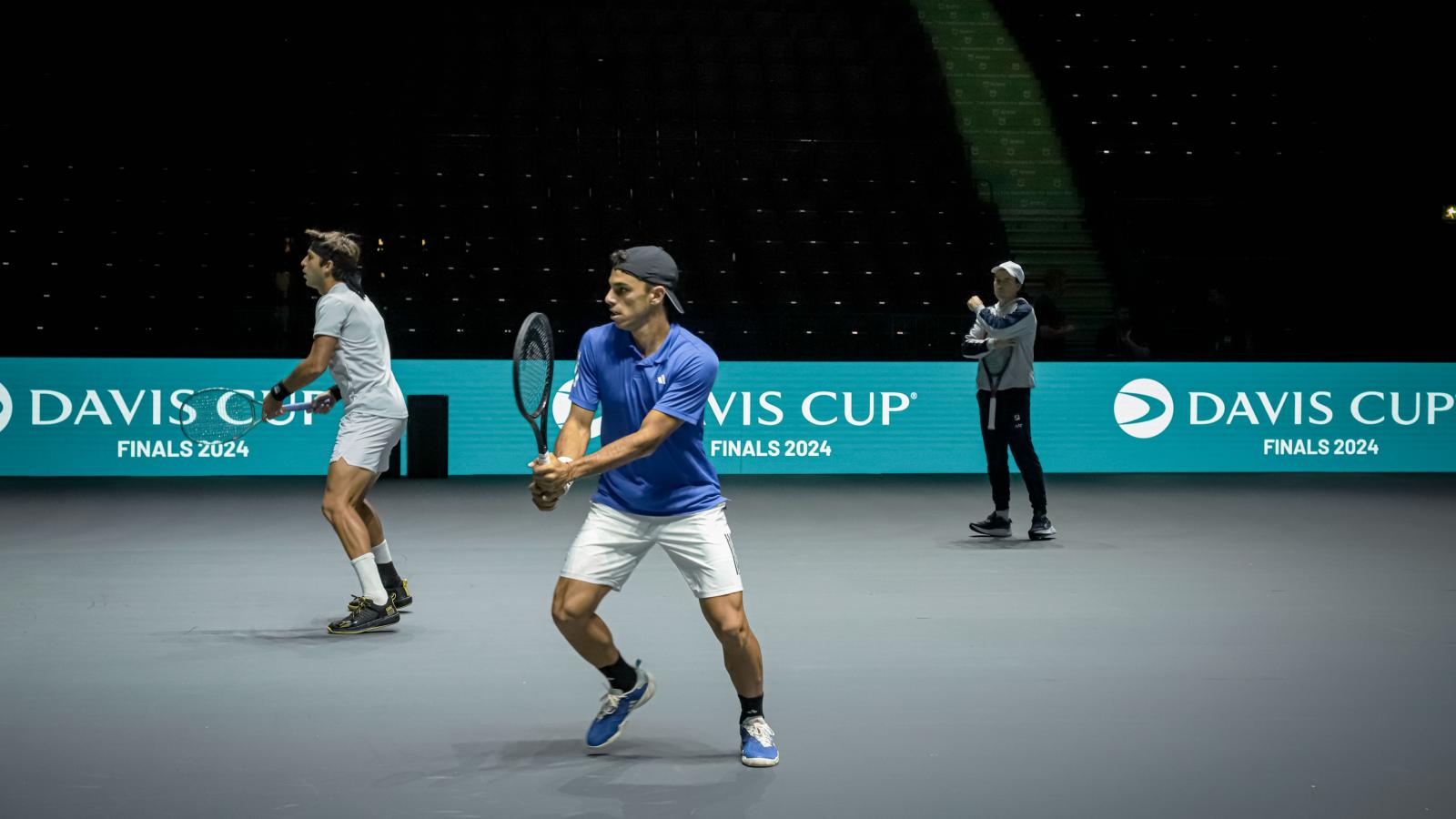 Imagen El equipo argentino en acción en Manchester