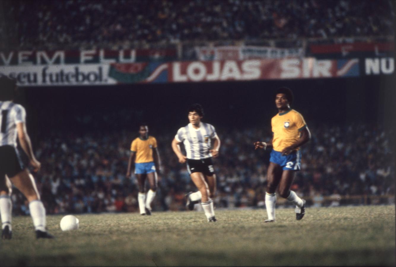 Imagen Maradona, en su primera Copa América, en 1979.