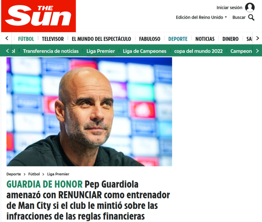 Imagen La dura advertencia de Pep Guardiola