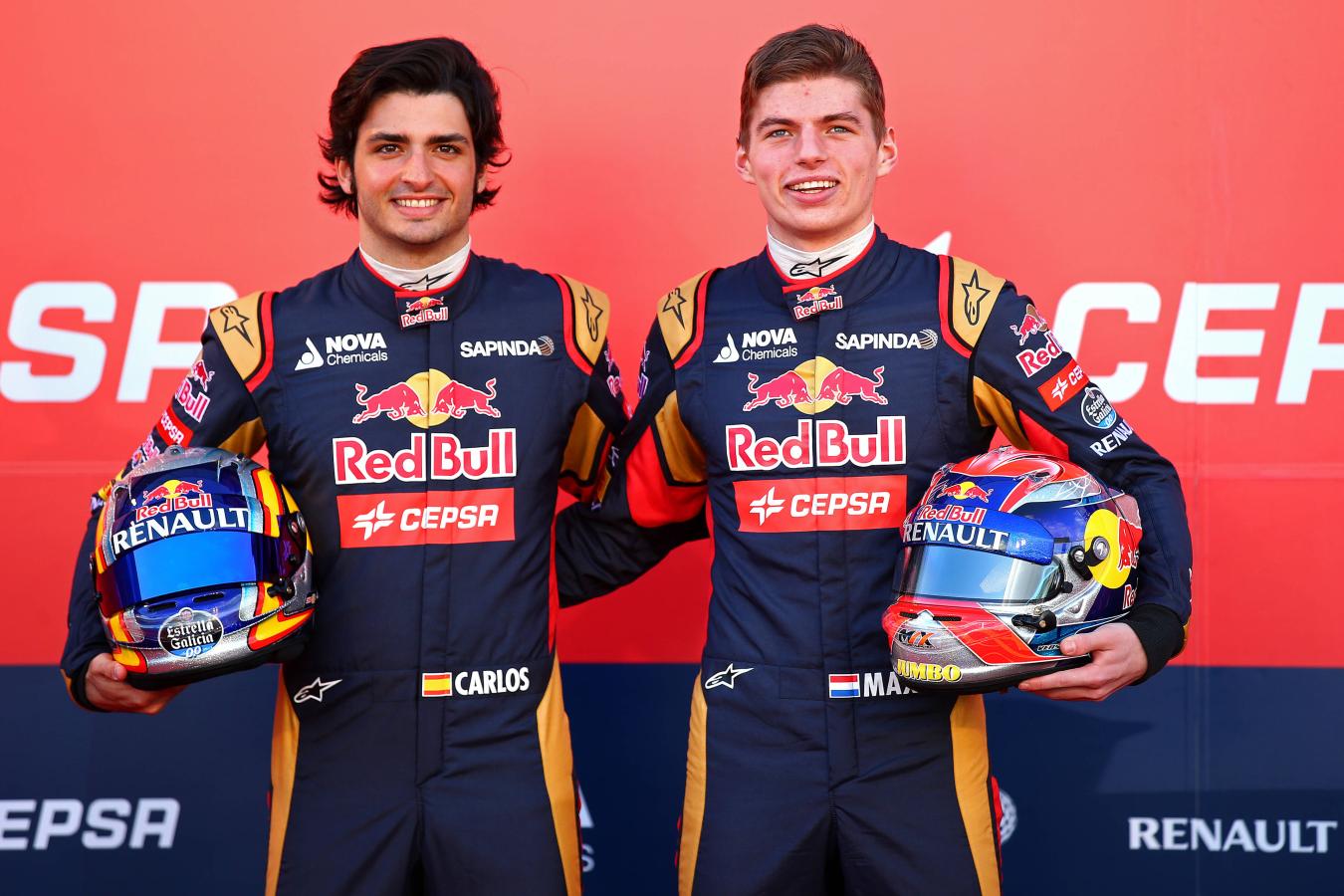 Imagen Sainz y Verstappen durante su etapa en Red Bull.