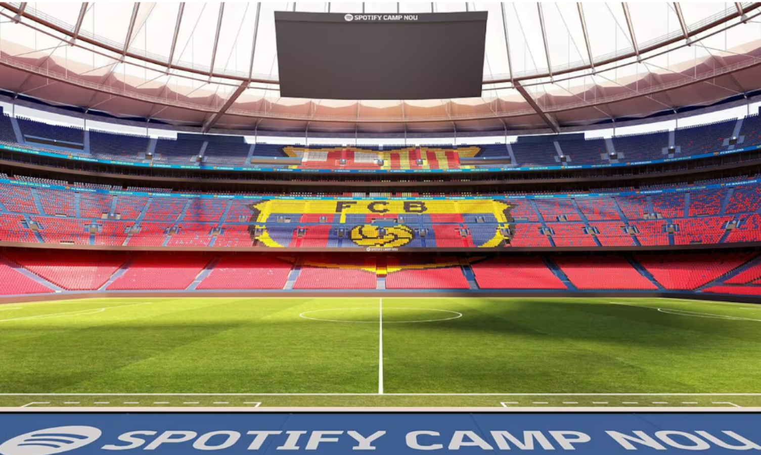 Imagen El Camp Nou estará completamente cubierto por una superficie de 48..000 m2