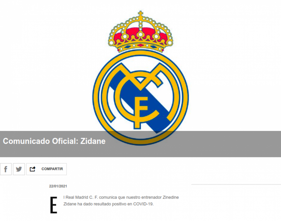 Imagen El escueto comunicado del Madrid