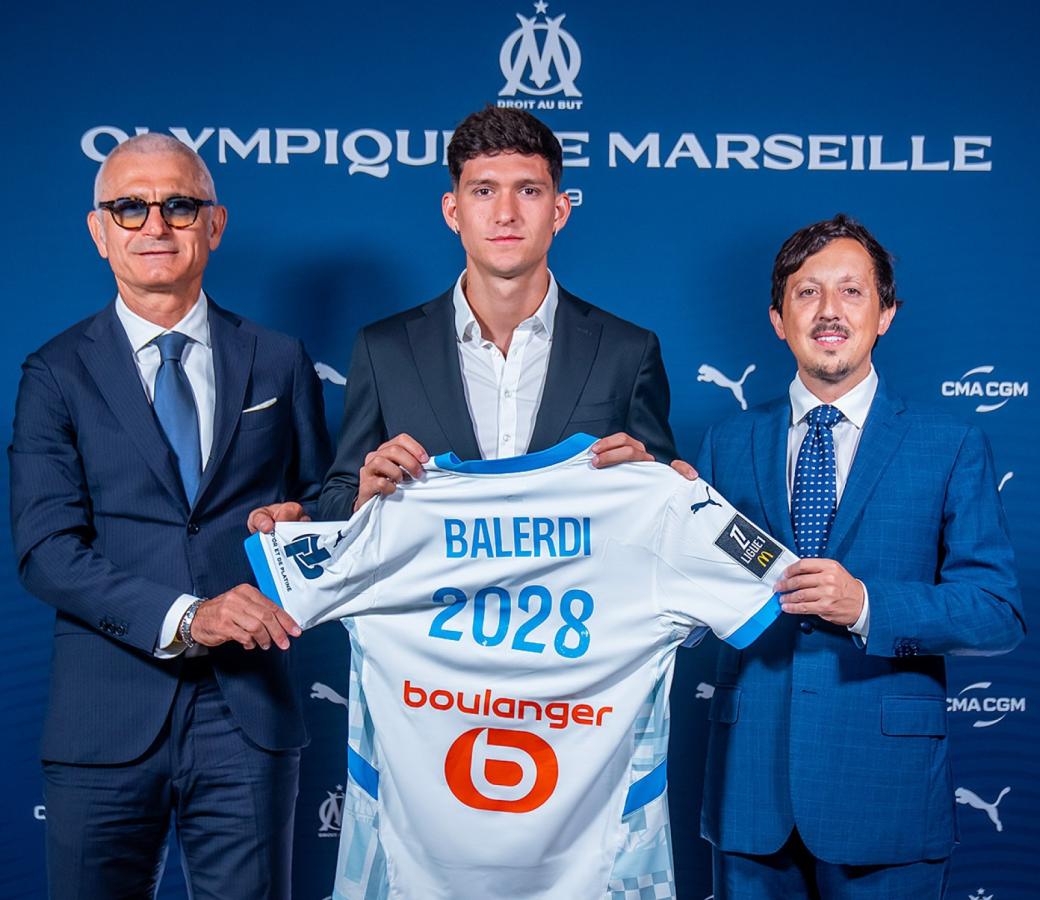 Imagen Balerdi extendió su contrato hasta 2028 con Marsella.